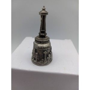 Rare Vintage Metal Thimble Space Needle Seattle WA detailed sail boat ship ocean